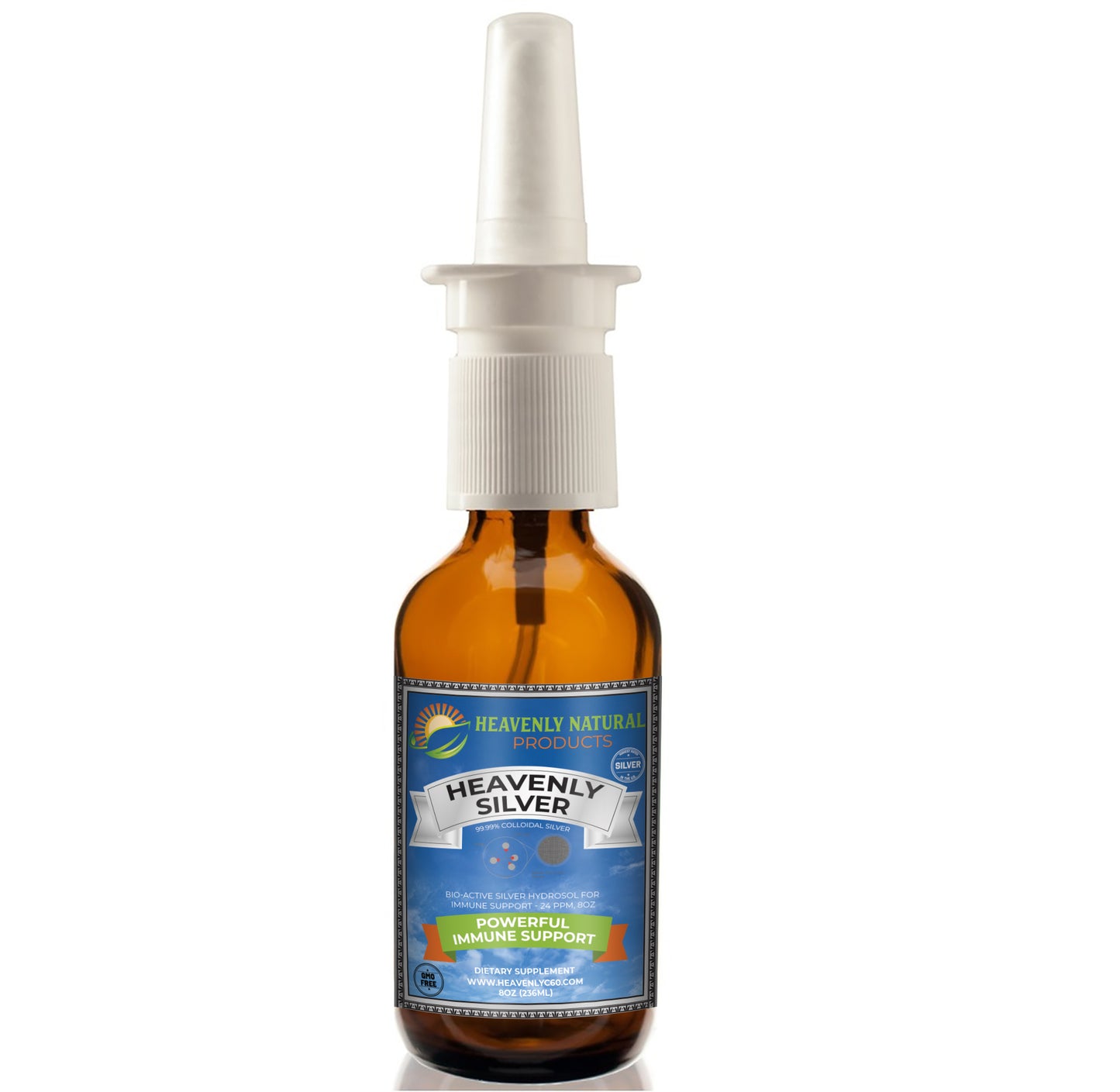 Heavenly Silver Daily Immune System Support - Vertical Spray - Heavenly Natural Products