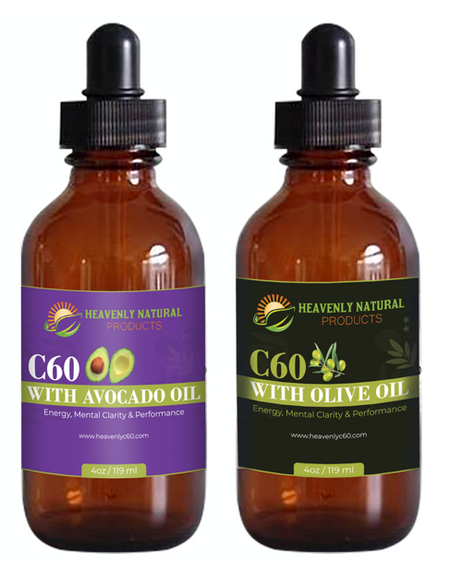 C60 Olive Oil & Avocado Oil Combo (Buy 2 and Save) - Heavenly Natural Products