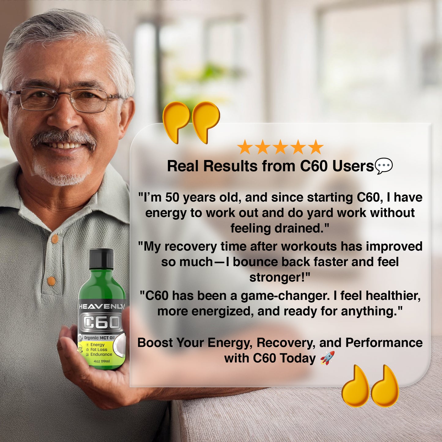 Heavenly C60 MCT Oil (Coconut Oil) - Your Endurance-Boosting Ally