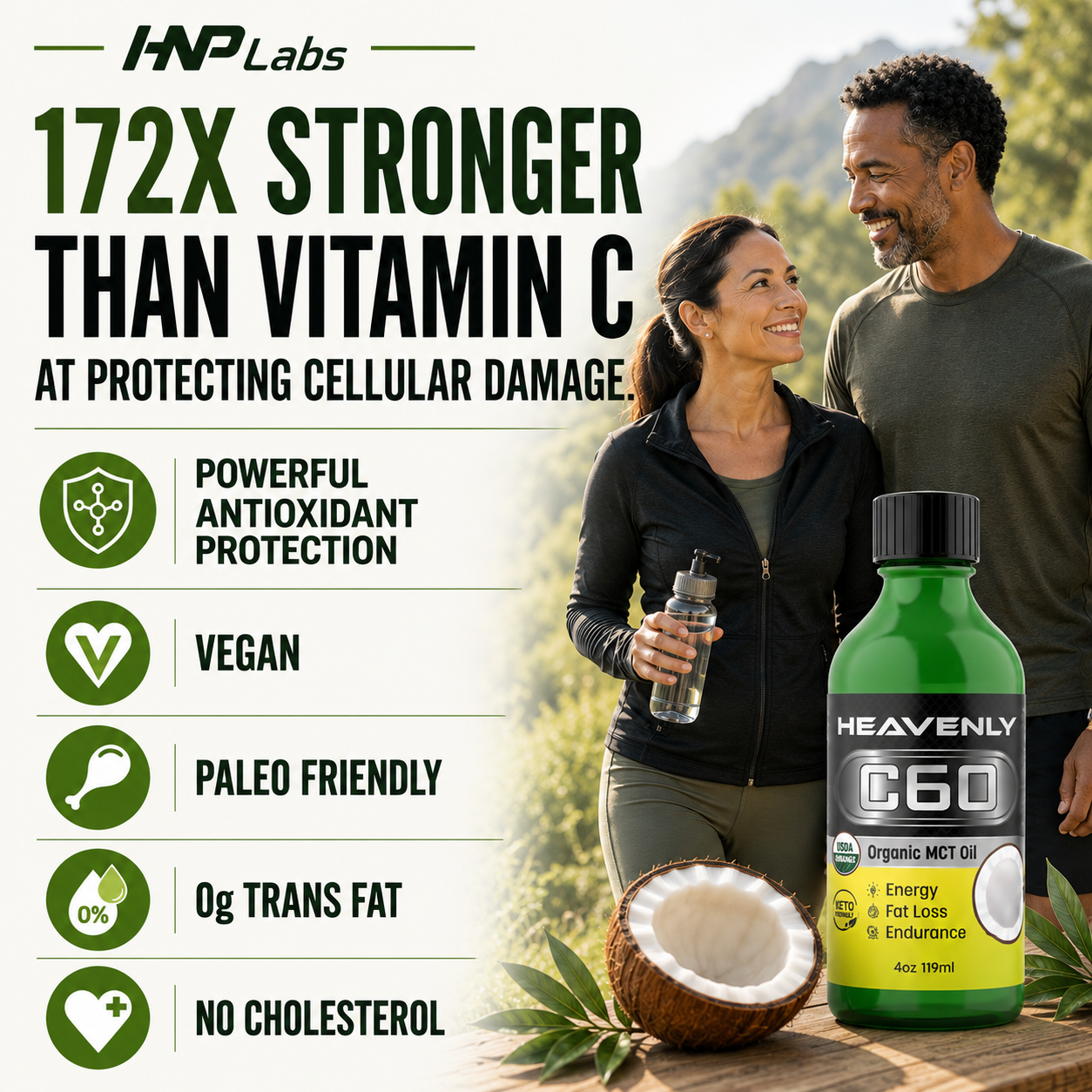 Heavenly C60 MCT Oil Drops – Premium Coconut-Derived Antioxidant Wellness Formula