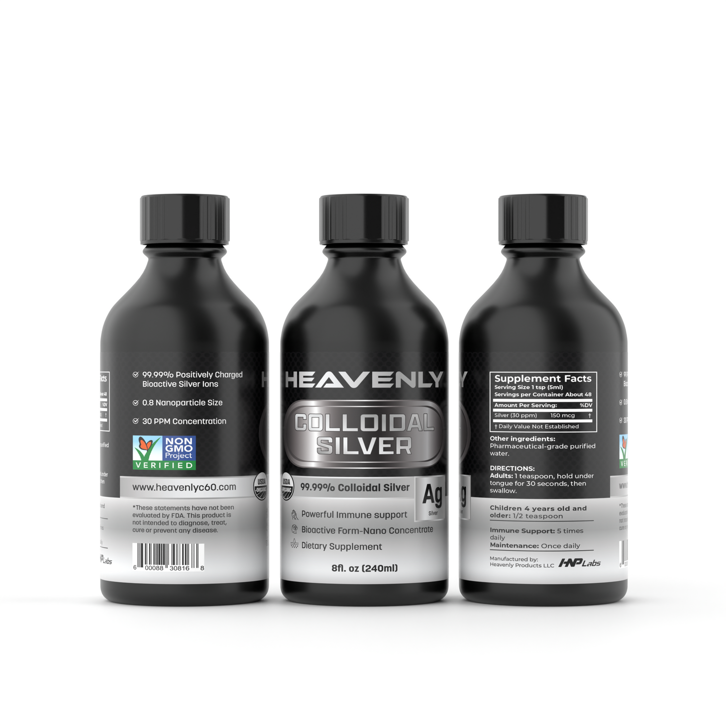 Heavenly Silver: Ultra Pure Colloidal Silver Solution