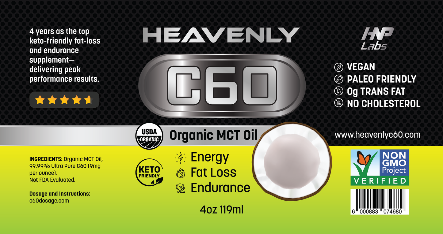 C60 Oil 6-Pack: Olive Oil, Avocado Oil & MCT Coconut Oil Combo The Ultimate Antioxidant Trio for Energy, Vitality & Longevity