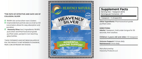 Heavenly Silver Daily Immune System Support - Heavenly Natural Products