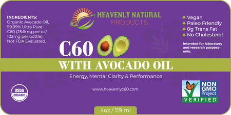 C60 Avocado Oil (Buy 4 and Save) - Heavenly Natural Products