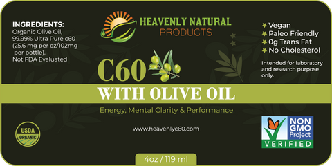 C60 Olive Oil (Buy 4 and Save) - Heavenly Natural Products