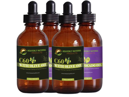C60 Olive Oil & Avocado Oil Combo (Buy 4 and Save) - Heavenly Natural Products